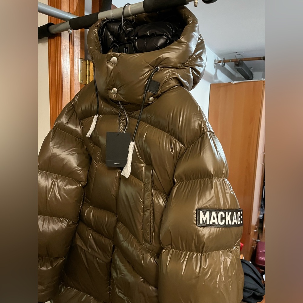 Mackage Army Green Puffer Coat